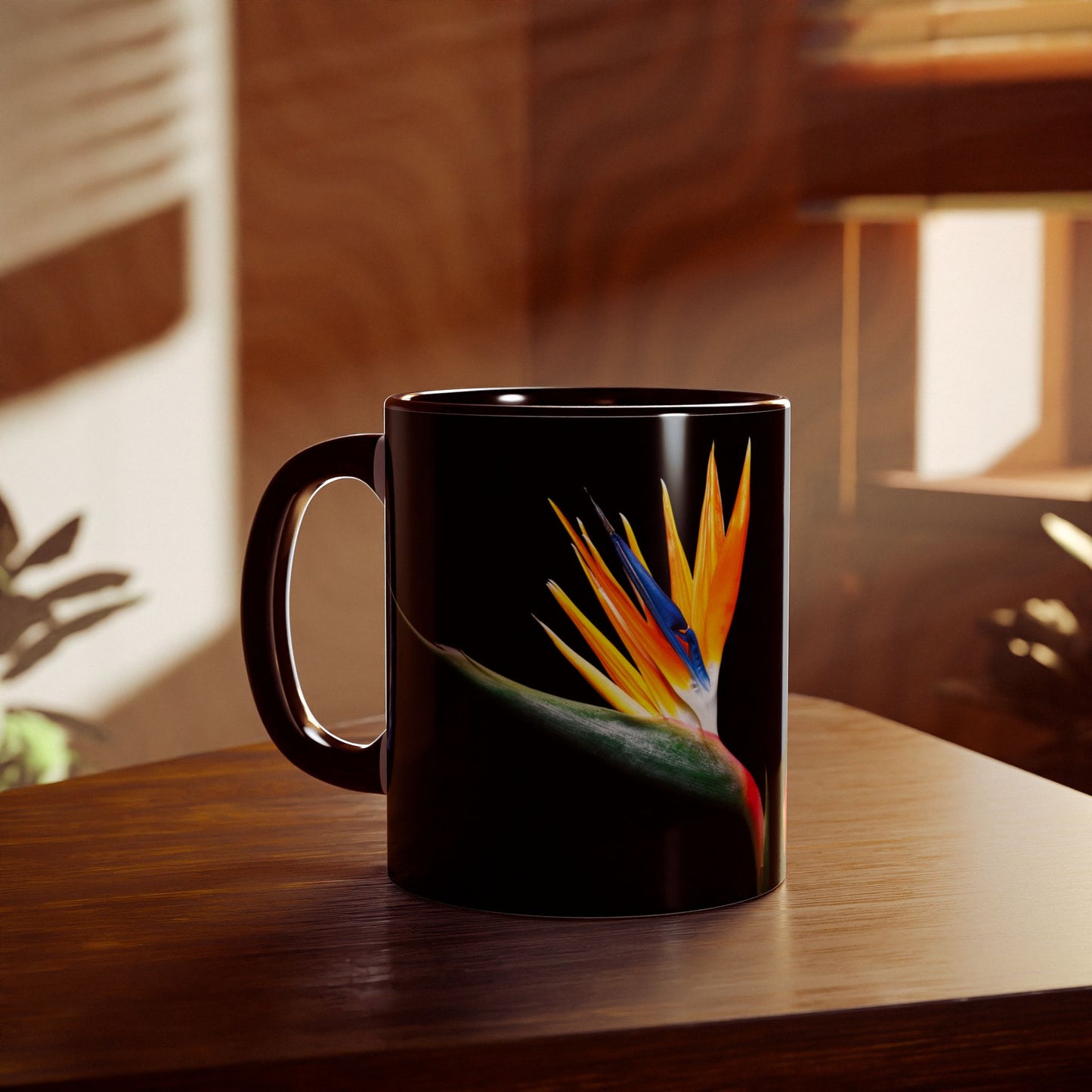 Vibrant Tropical Accent Mug, Coffee Lover Gift, Unique Floral Design, Home Decor, Perfect for Birthdays, Housewarming, San Francisco Style
