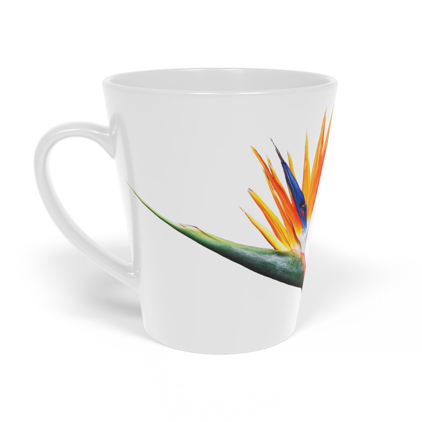 Vibrant Tropical Latte Mug - Floral Design for Coffee Lovers, Perfect Gift for Mother's Day, Garden Parties, or Everyday Use