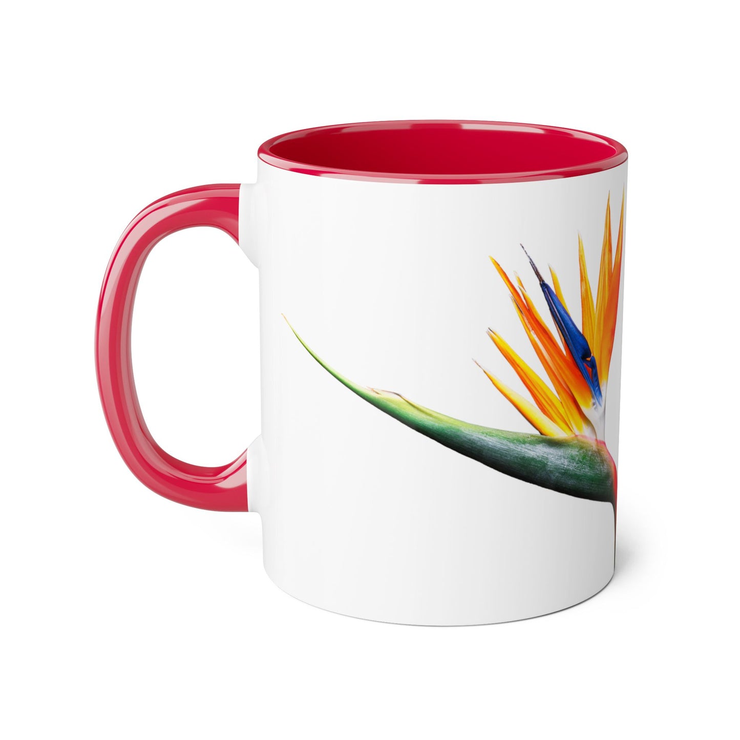 Vibrant Tropical Accent Mug, Coffee Lover Gift, Unique Floral Design, Home Decor, Perfect for Birthdays, Housewarming, San Francisco Style