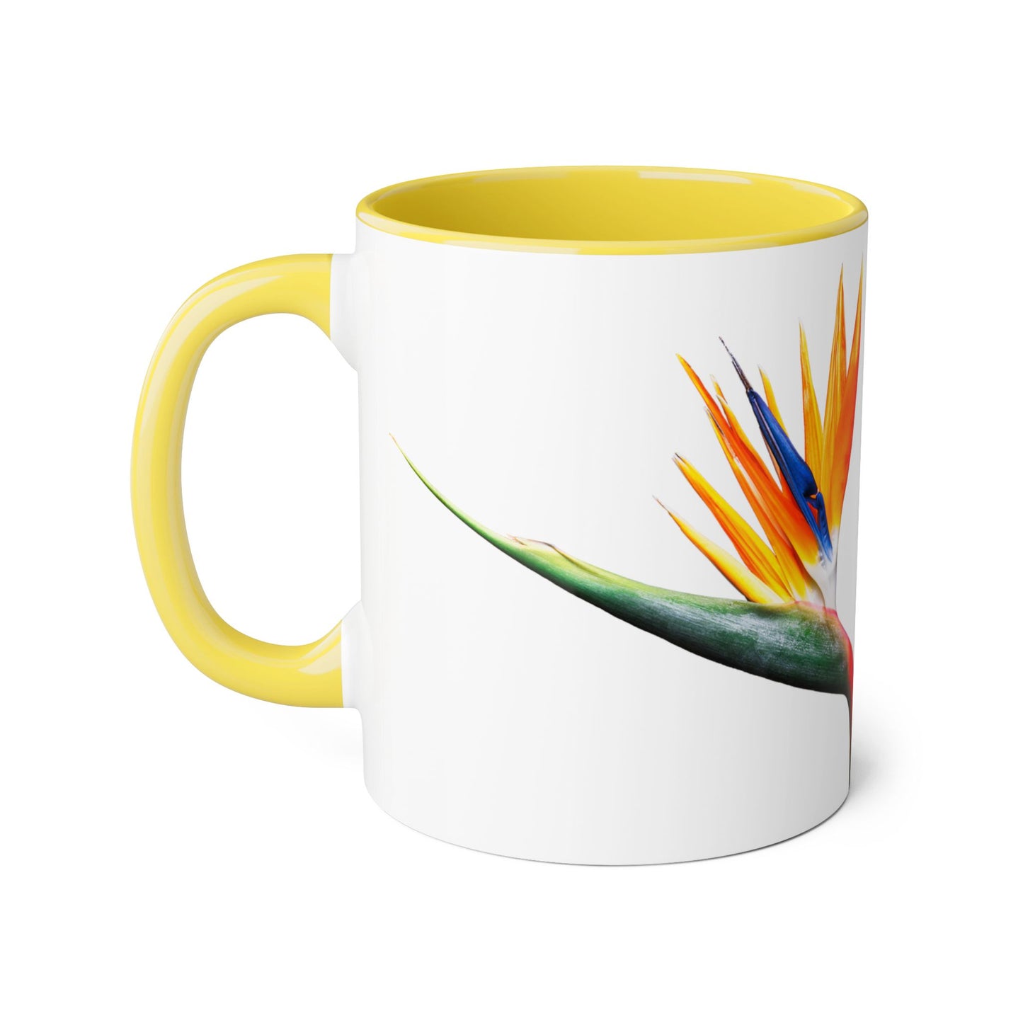 Vibrant Tropical Accent Mug, Coffee Lover Gift, Unique Floral Design, Home Decor, Perfect for Birthdays, Housewarming, San Francisco Style