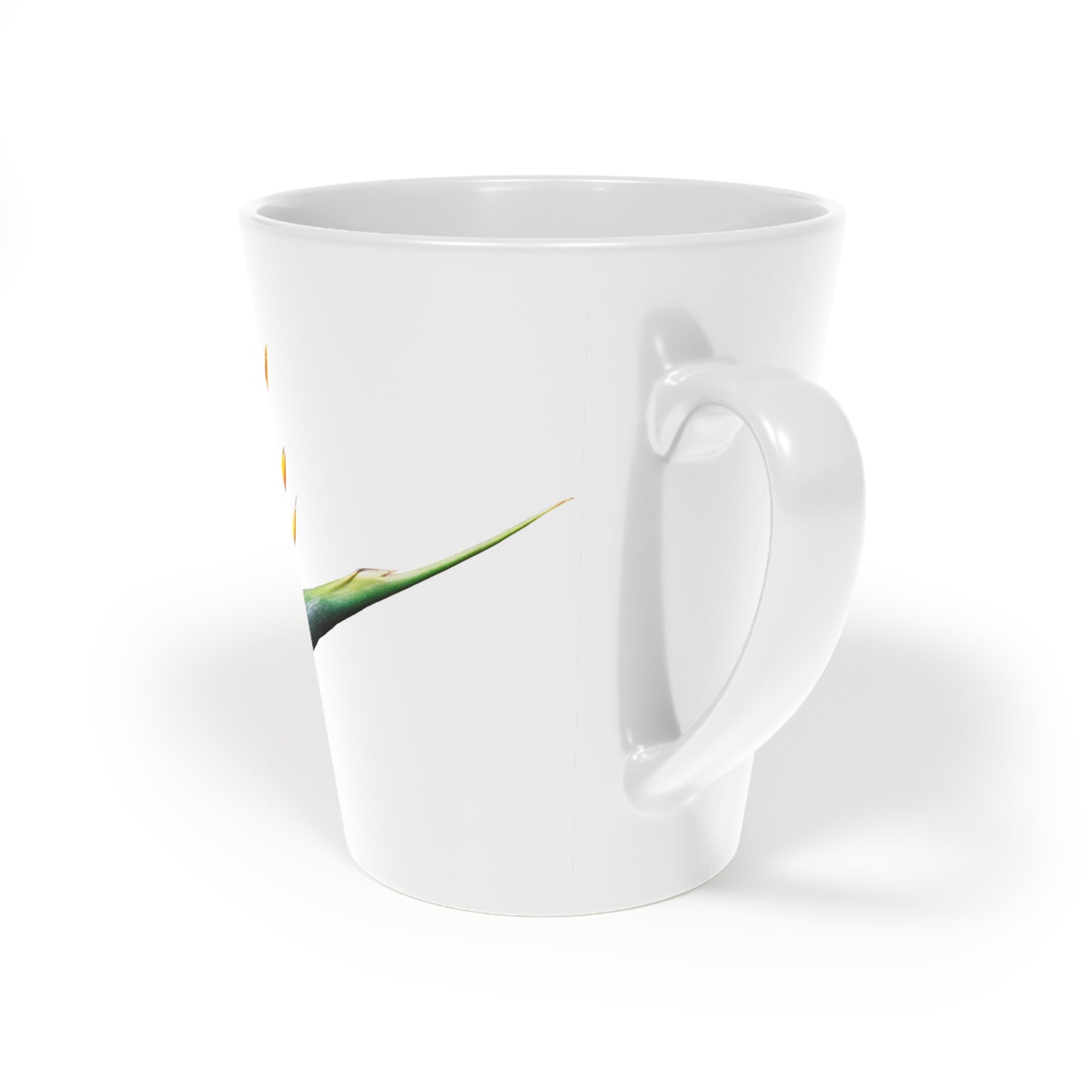 Vibrant Tropical Latte Mug - Floral Design for Coffee Lovers, Perfect Gift for Mother's Day, Garden Parties, or Everyday Use