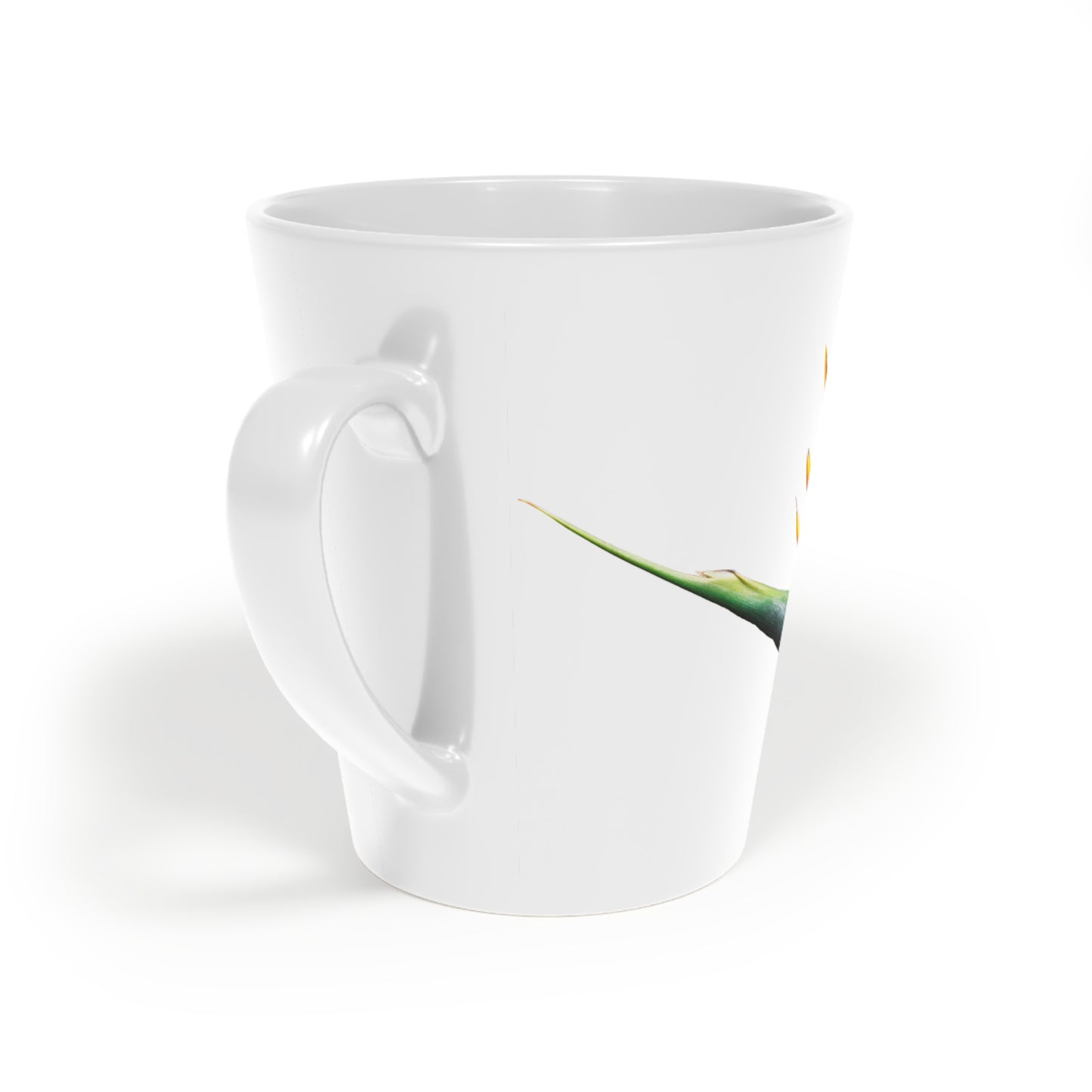 Vibrant Tropical Latte Mug - Floral Design for Coffee Lovers, Perfect Gift for Mother's Day, Garden Parties, or Everyday Use