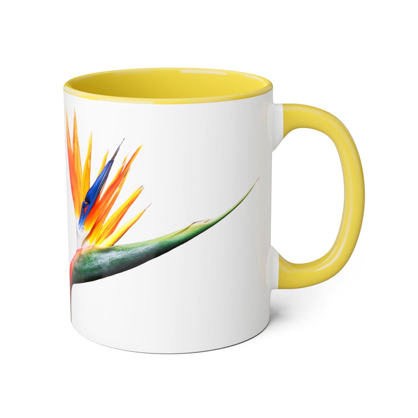 Vibrant Tropical Accent Mug, Coffee Lover Gift, Unique Floral Design, Home Decor, Perfect for Birthdays, Housewarming, San Francisco Style
