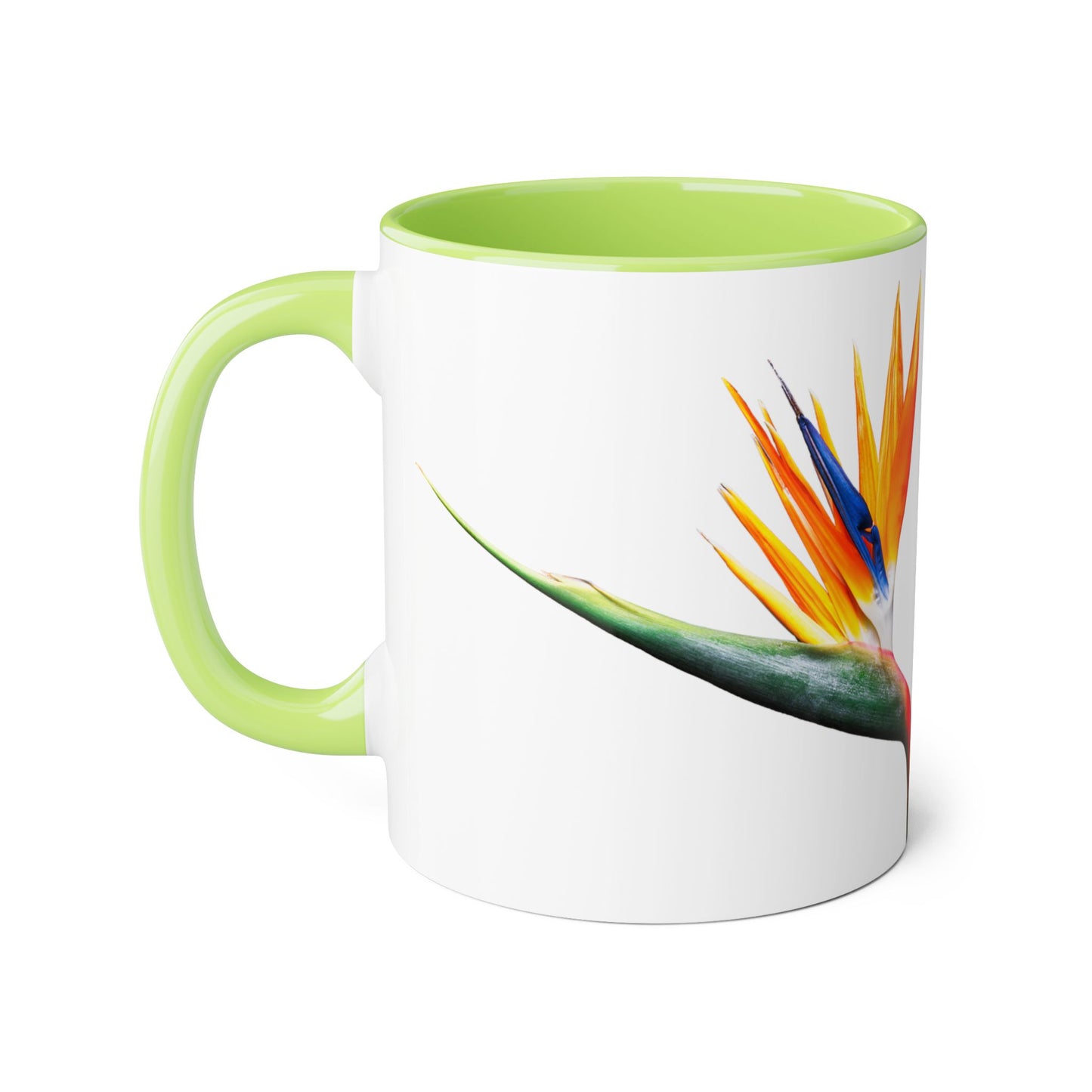Vibrant Tropical Accent Mug, Coffee Lover Gift, Unique Floral Design, Home Decor, Perfect for Birthdays, Housewarming, San Francisco Style