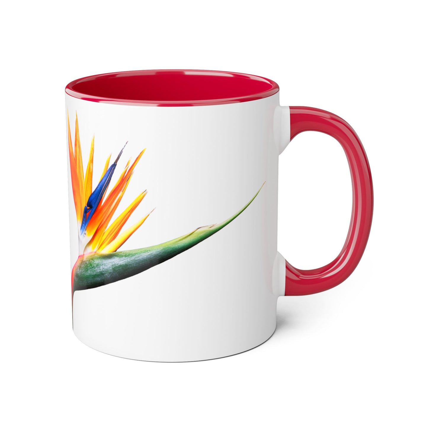 Vibrant Tropical Accent Mug, Coffee Lover Gift, Unique Floral Design, Home Decor, Perfect for Birthdays, Housewarming, San Francisco Style